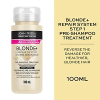 John Frieda Blonde+ Système Réparateur Traitement Pré-Shampooing | Fabriqué au Canada