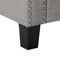 Pouf de stockage en tissu Boston