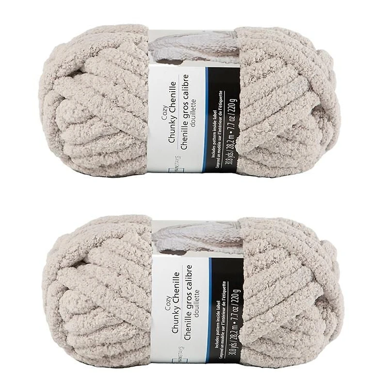 Lot de 2 fils de polyester gris clair MAINSTAYS