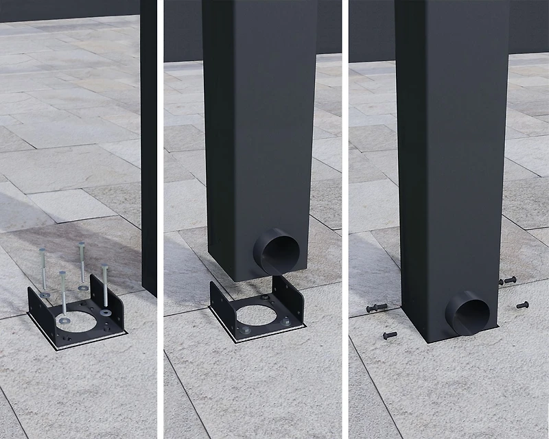 CANOPIA by PALRAM Stockholm 11 ft. x 17 ft. Patio Cover Kit - Grey