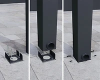 CANOPIA by PALRAM Stockholm 11 ft. x 17 ft. Patio Cover Kit - Grey