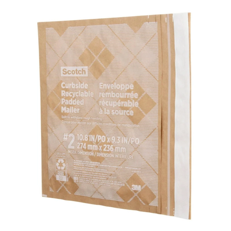 Enveloppe rembourrée récupérable à la source Scotch(MC) CR-2-1-20, 266 mm x 228 mm (10,5 po x 9 po), format 2