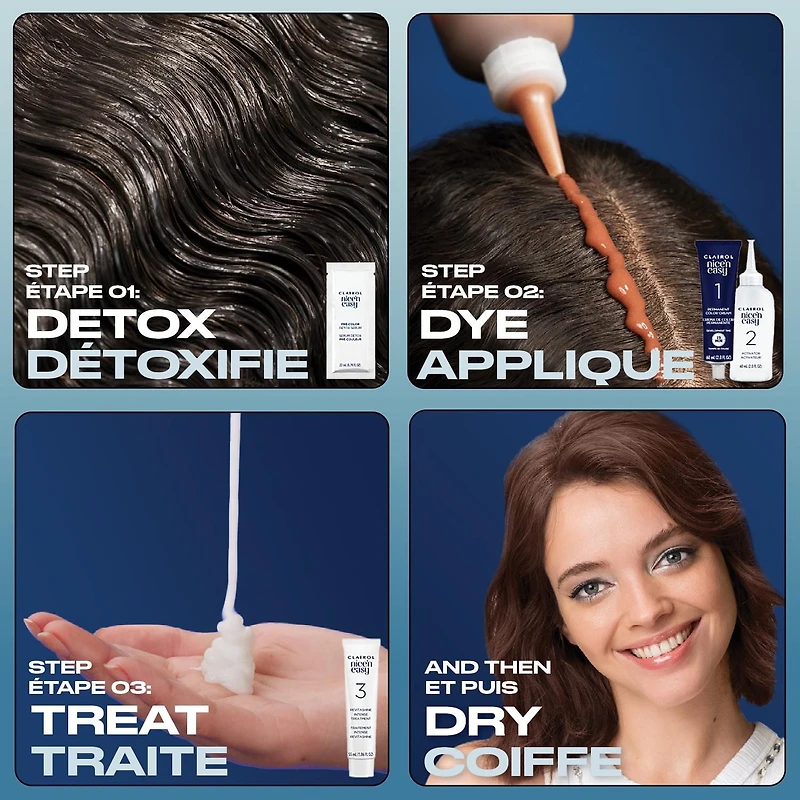 Clairol Coloration permanente Nice'N Easy Pure Brunettes Des Tons Riches Qui Gardent Leur Pureté