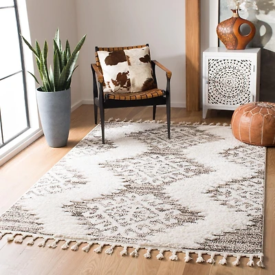 Safavieh Moroccan Tassel Desmond Tapis Géométrique Shag