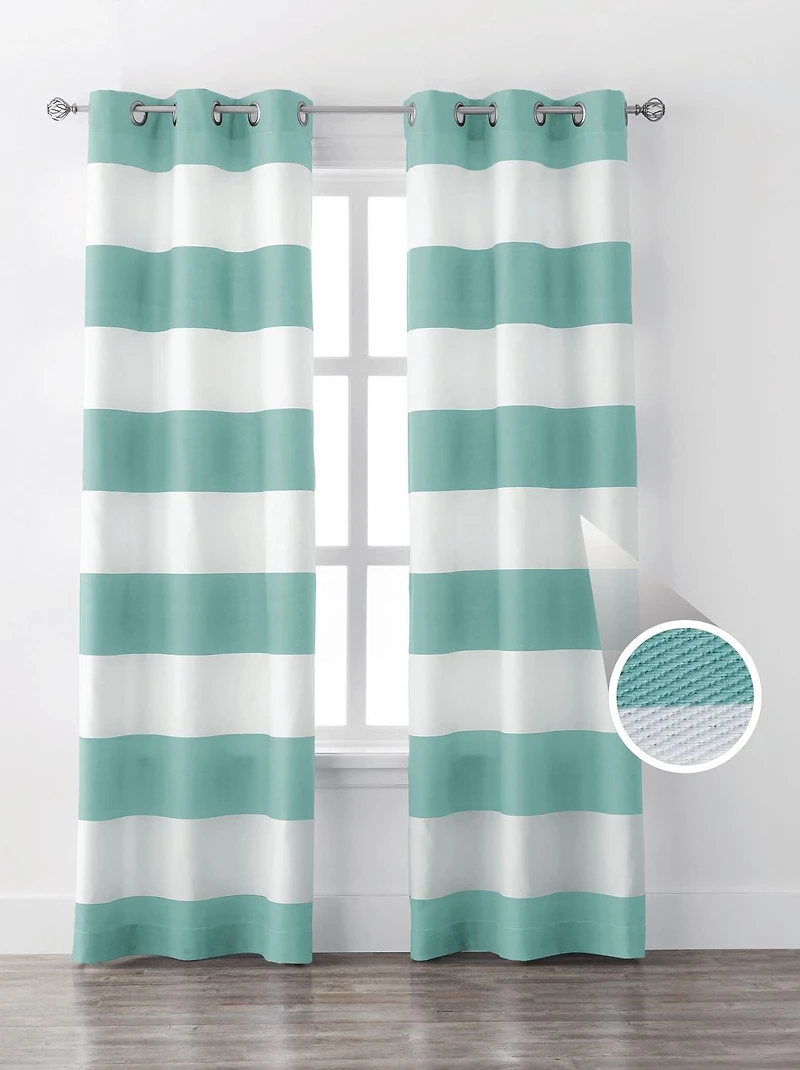 Mainstays Stripe Window Curtains