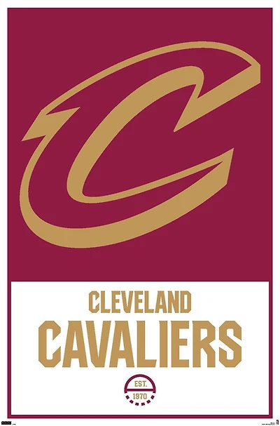 NBA Cleveland Cavaliers - Logo 21 Wall Poster, 22.375" x 34"