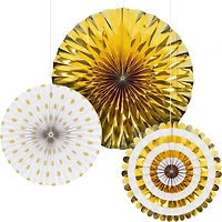 Fan 3 Ct Gold Asst Sz