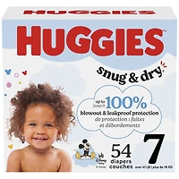 Couches Huggies Snug & Dry, Taille 1-8 GIGA (8-46lbs), 128-66 U