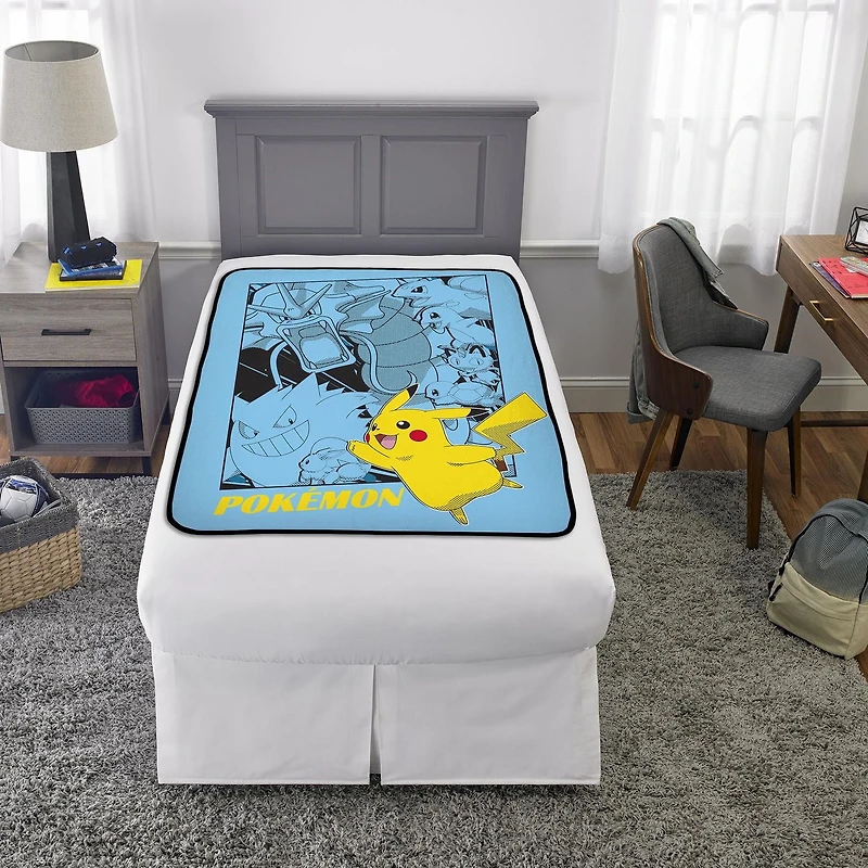 Pokemon "Blue Pikachu" Silk Touch Throw
