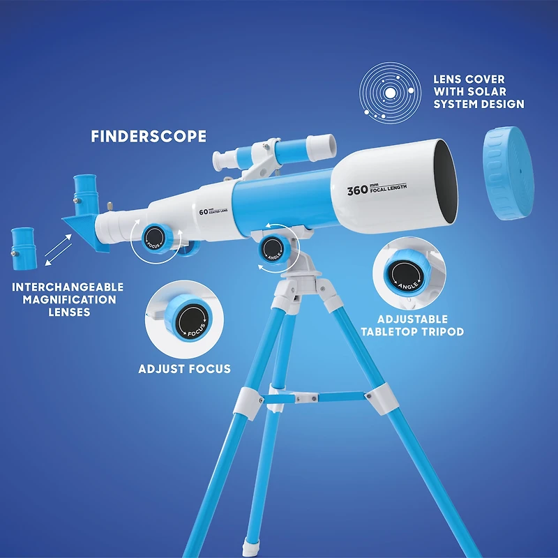 Discovery – Télescope avec trépied DISCOVERY MINDBLWN TÉLESCOPE DISC