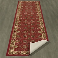 Tapis à motif persan à sous-couche en caoutchouc de la collection Ottohome