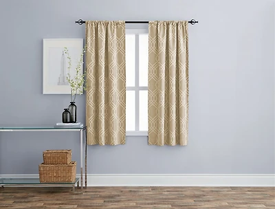 Eclipse Zana Trellis 63" Blackout Rod Pocket Window Panel