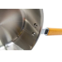 Verka Casserole 3 plis avec long manche en bois sans couvercle 16 cm