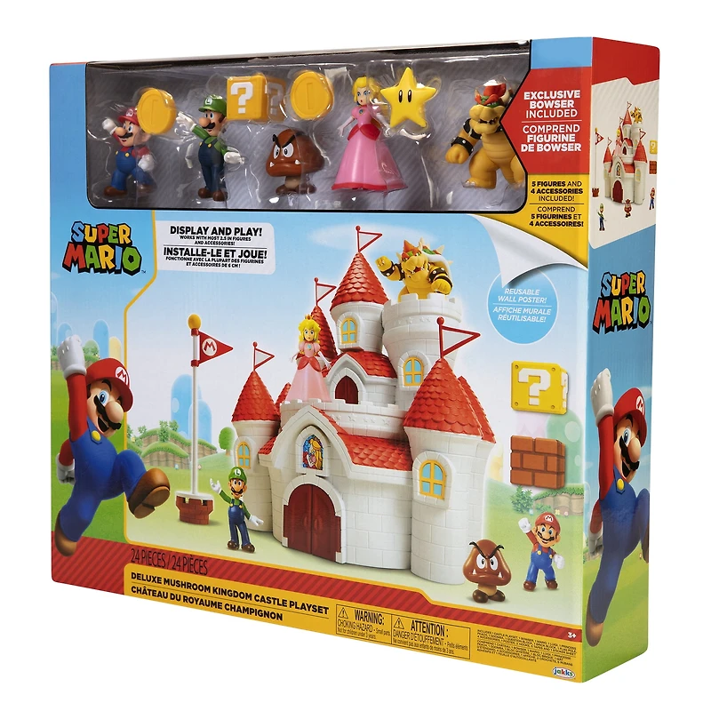 Super Mario Deluxe Mushroom Kingdom Castle Playset