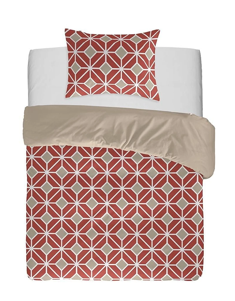 Gouchee Home Impression géométrique Komet Ensemble de housse de couette en coton