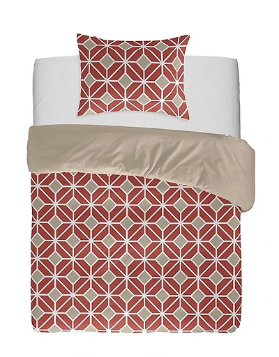 Gouchee Home Impression géométrique Komet Ensemble de housse de couette en coton