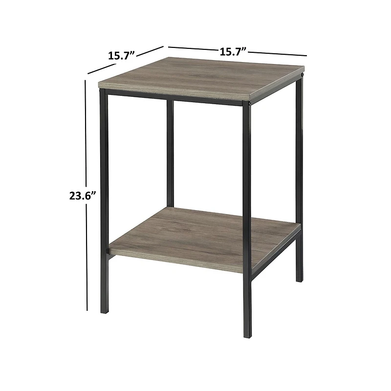 Hometrends Table d'appoint Chêne Rustique