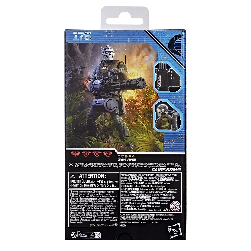 G.I. Joe Classified Series, figurine 176 Vipère Grim de 15 cm