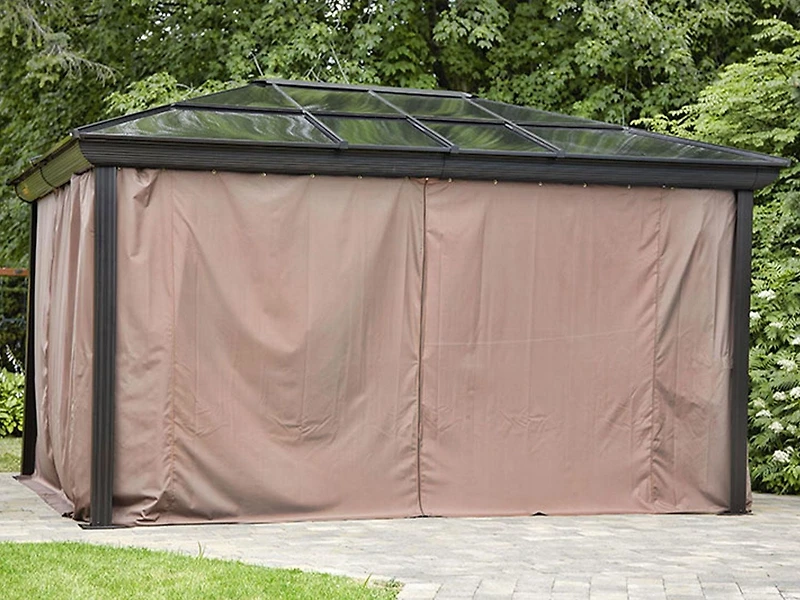 Venus Gazebo 12 pi. x 14 pi. en Brun