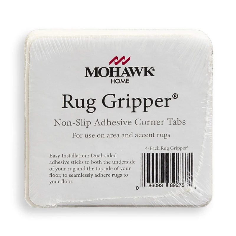 Mohawk Home Rug Corner Gripper Rug Pad, 16 Piece Set, White, 0' 4" x 0' 4"