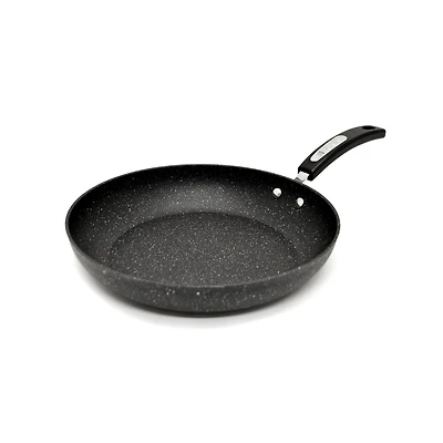 Starfrit The Rock Classique Poêle antiadhésive de 30cm (12") - Aluminium forgé durable - Va au four - Sans PFOA - Facile à nettoyer - Noir Poêle antiadhésive