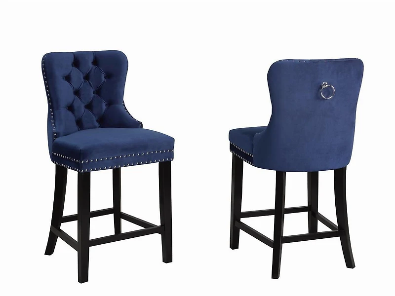 Verona Counter Stool, Set of 2, Blue