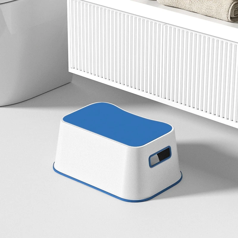 MS KIDS BLUE/WHITE STOOL, KIDS  STOOL