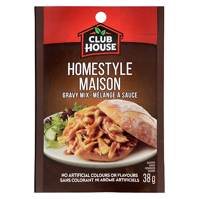 Club House, Dry Sauce/Seasoning/Marinade Mix, Homestyle Maison, mélange à sauce