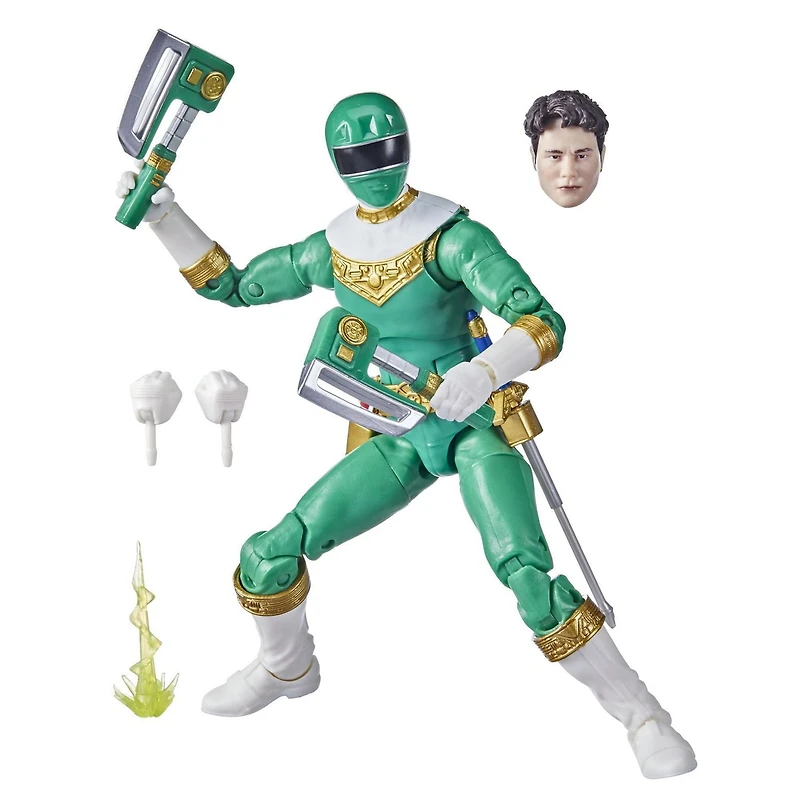 Power Rangers Lightning Collection Zeo IV Green 6-Inch Premium Collectible Action Figure Toy with Accessories