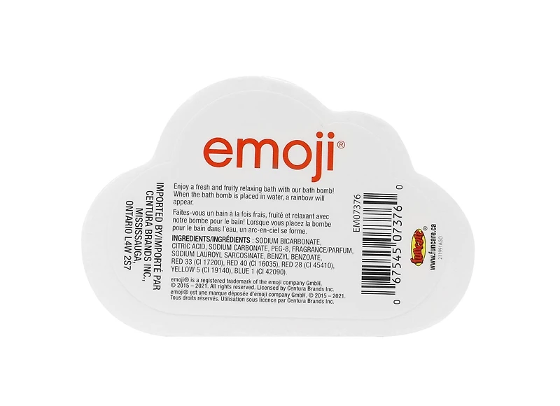 Bombe de bain Emoji arc-en-ciel