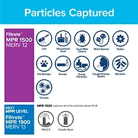 Filtre ultra pour la réduction des allergènes « vie saine » Filtrete(MC), MPR 1500, 20 x 25 x 1 po