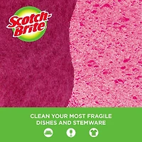 Scotch-Brite® Delicate Duty Scrub Sponge, Pack of 3