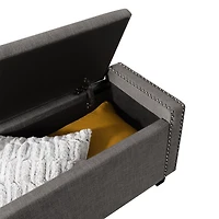 Pouf de stockage en tissu Boston