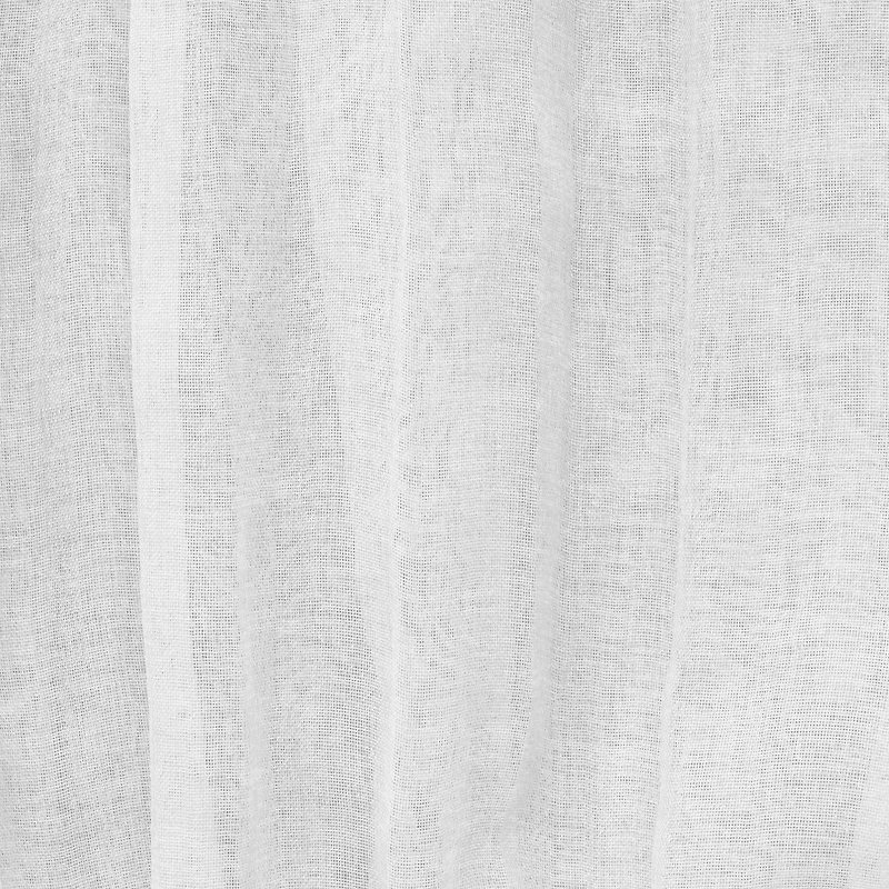 Loft Living Peoria Sheer Dual Header Single Curtain Panel 52 x 84 in White
