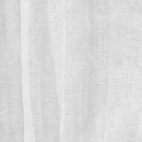 Loft Living Peoria Sheer Dual Header Single Curtain Panel 52 x 84 in White