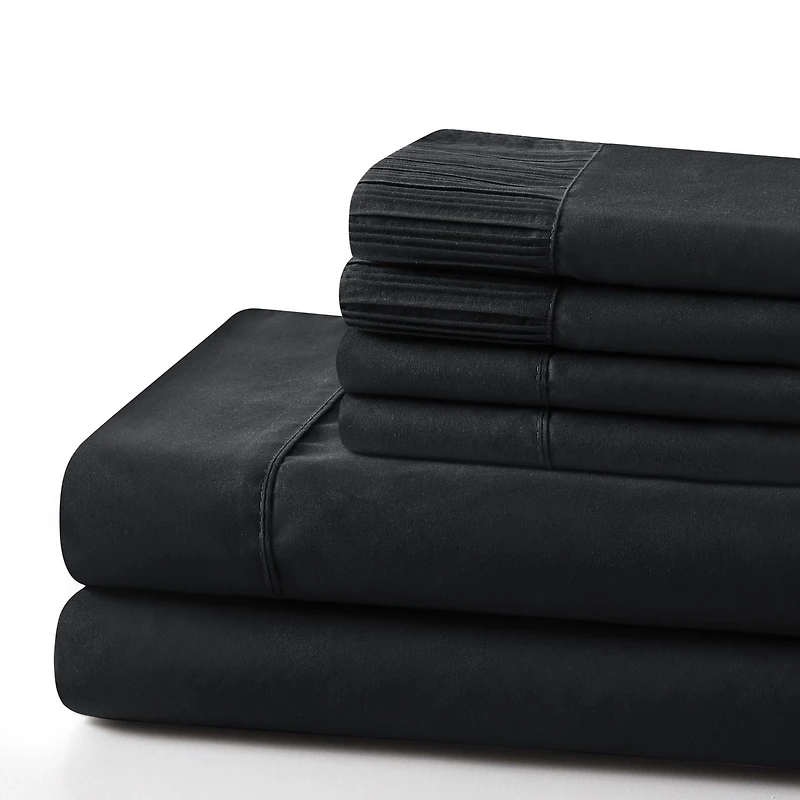 Marina Decoration Ultra Soft Silky Deep Pocket Solid Rayon from Bamboo Bedding All Season Sheet Set