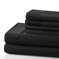 Marina Decoration Ultra Soft Silky Deep Pocket Solid Rayon from Bamboo Bedding All Season Sheet Set