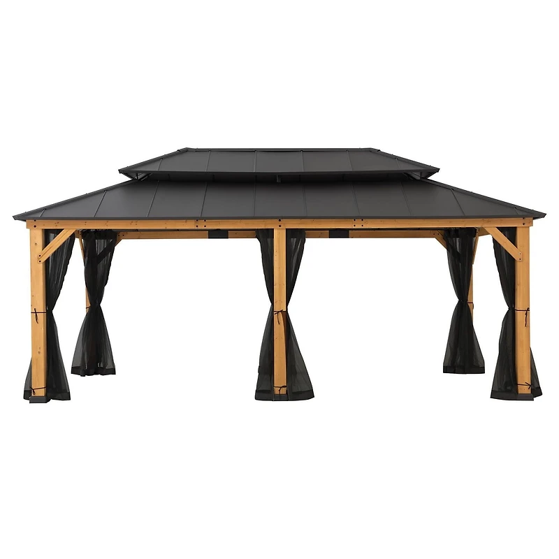 Sunjoy Mosquito Netting for 12 ft. ×20 ft. Gazebos