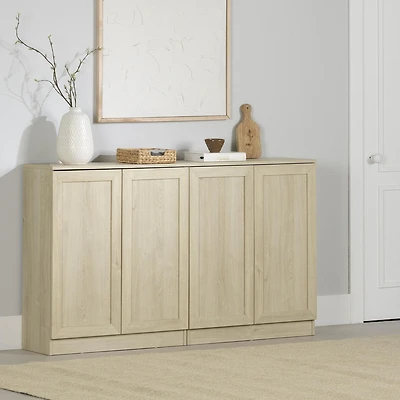 South Shore Arum Set of 2 Sideboards with Shelves