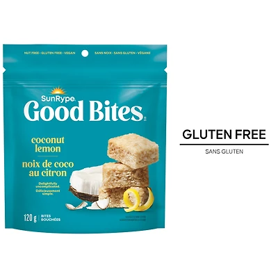 bouchées de noix de coco au citron Good Bites SunRype 120 g