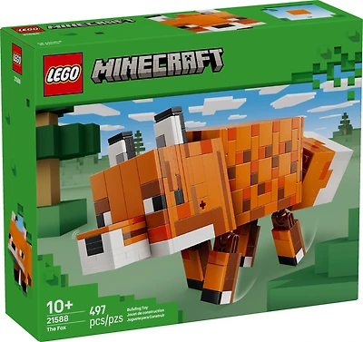 LEGO Minecraft Le Renard, Cadeau de Décoration de Jeu 21588