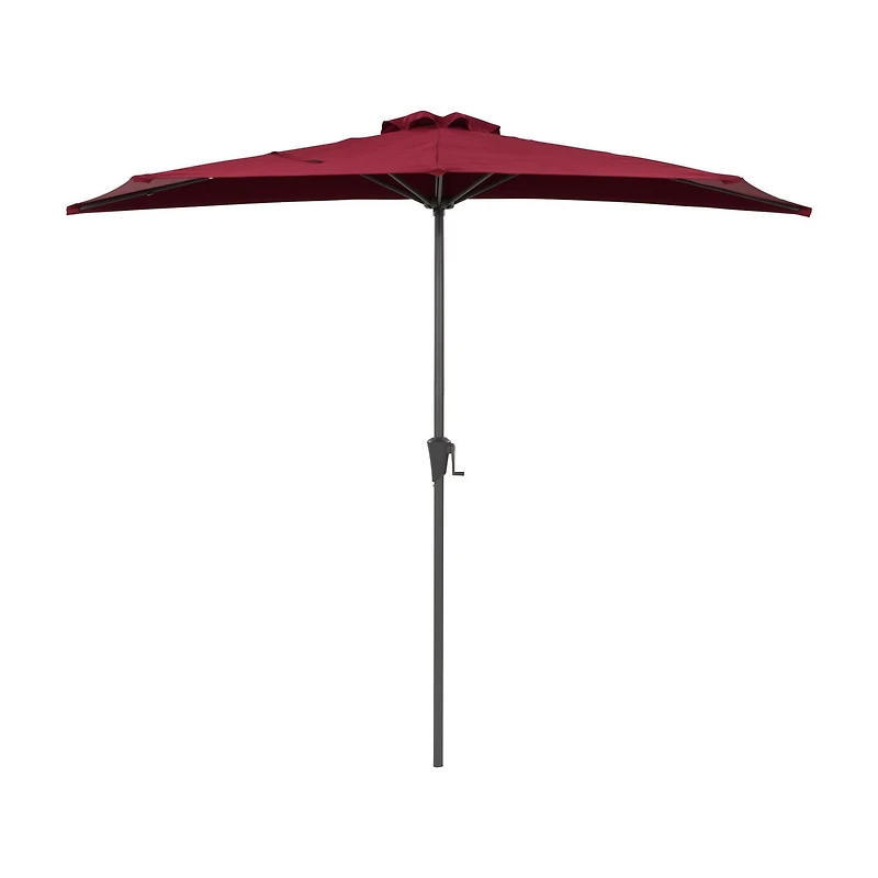 Parasol d'extérieur CorLiving Versa de 2,6 m avec cadre en acier pour petits espaces