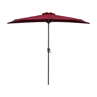 Parasol d'extérieur CorLiving Versa de 2,6 m avec cadre en acier pour petits espaces