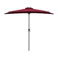 Parasol d'extérieur CorLiving Versa de 2,6 m avec cadre en acier pour petits espaces