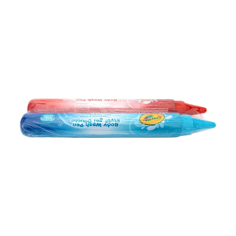 Crayola 2pk Body Wash Pens Blue & Red, Crayola 2pk Body Wash Pens Blue & Red