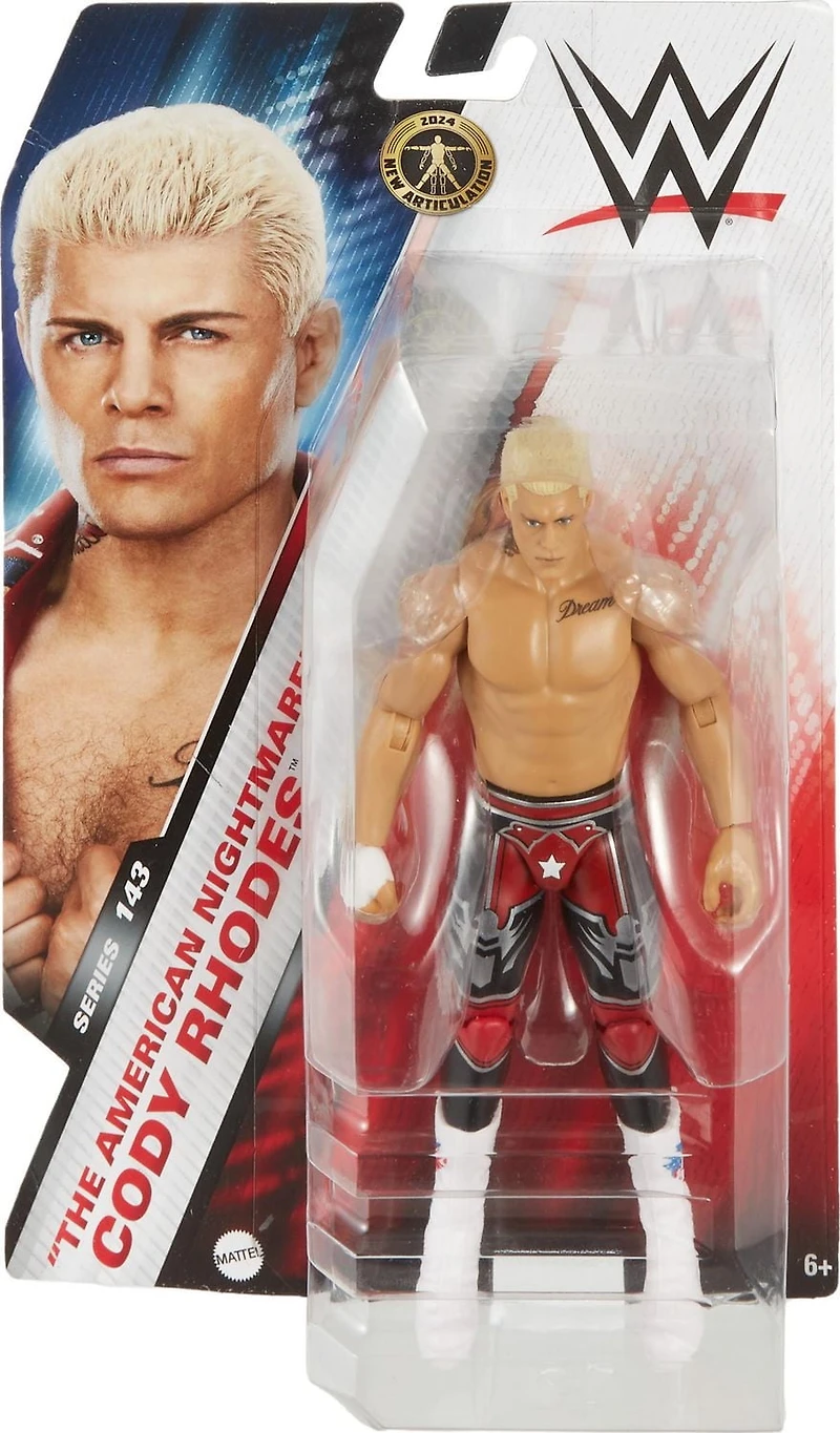WWE – Grands Champions – Figurine articulée – «The American Nightmare» Cody Rhodes - Series #143