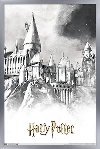 The Wizarding World: Harry Potter - Illustrated Hogwarts Wall Poster, 22.375" x 34"