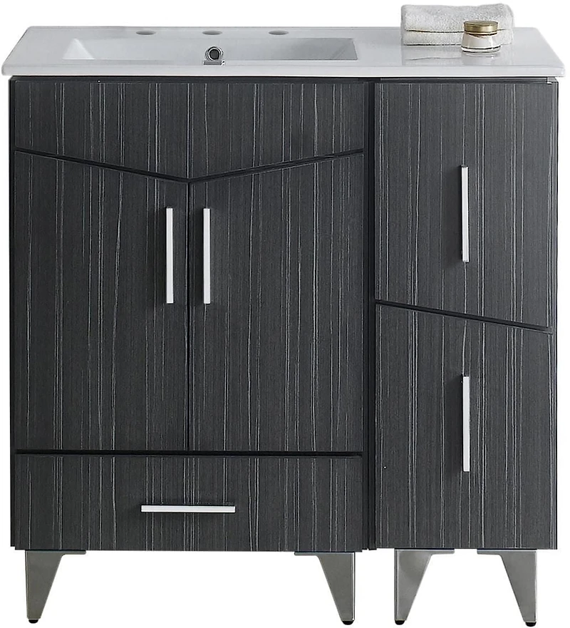 Imaginations Américaines 35,5 pouces W Vanity Set Gris