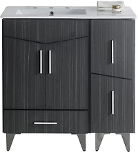 Imaginations Américaines 35,5 pouces W Vanity Set Gris