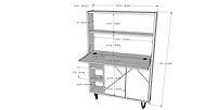 Nexera Bureau mural Slim